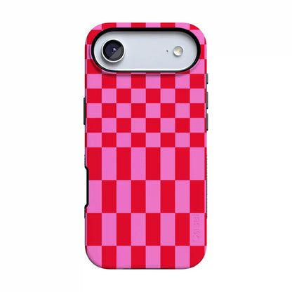 Vibe Check | Pink Checkerboard Case