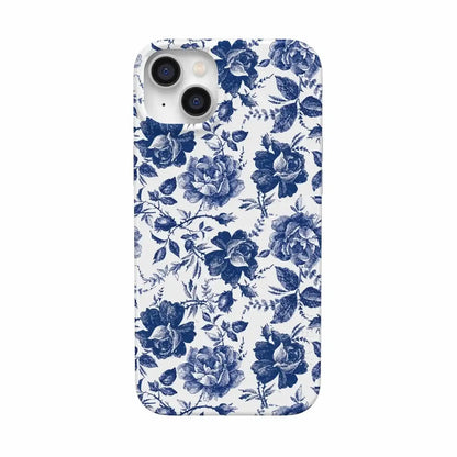 Rose to Fame | Blue & White Rose Floral Case