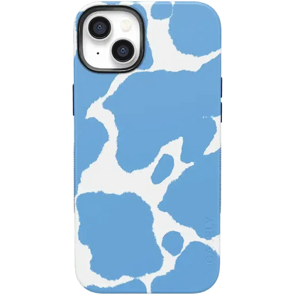 Current MOOd | Light Blue Cow Print Case