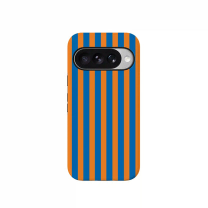 Go New York | Blue & Orange Stripes Case