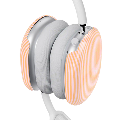 Stripes and the City | Orange & Pink Pinstripe AirPods Max Case