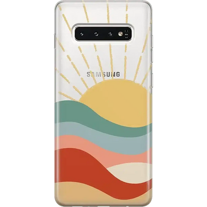 Here Comes the Sun | Colorblock Sunset Samsung Case