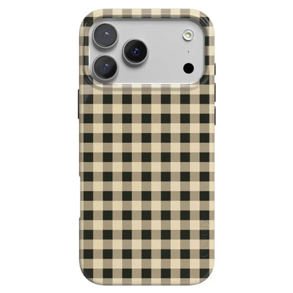Cedar Lane | Black & Cream Gingham Case