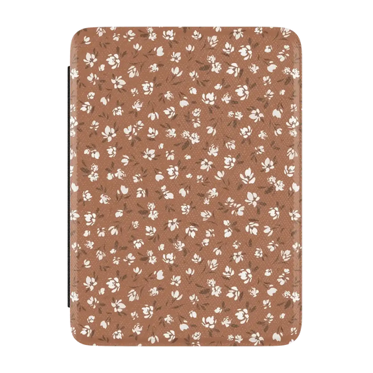 Mocha Meadow | Tiny Flowers Kindle Case