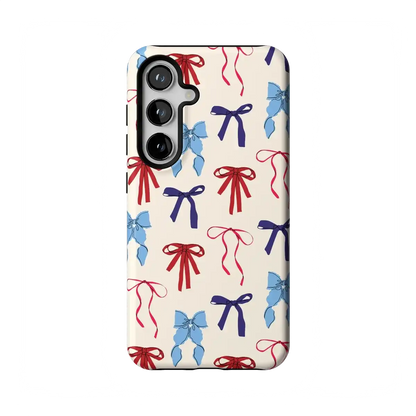 American Girlie | Red White & Blue Bows Case