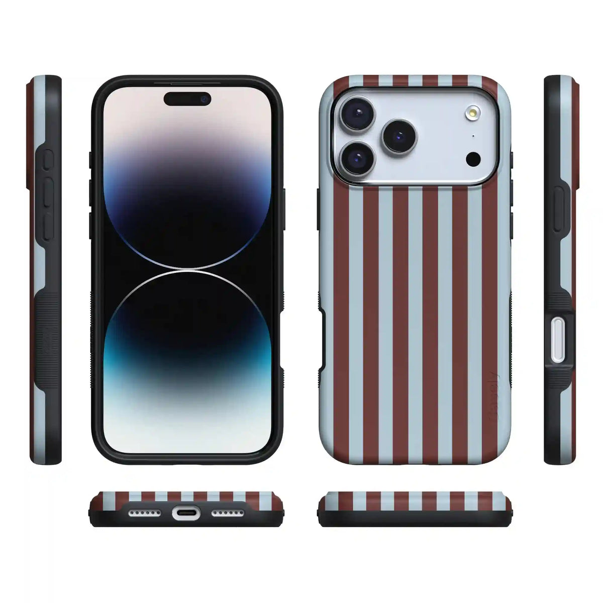 Sunday in Brooklyn | Blue Stripes Case