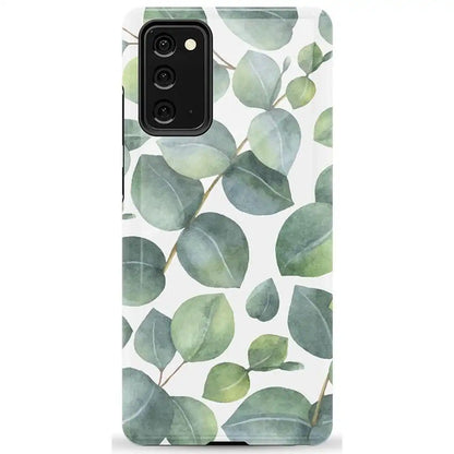 Leaf Me Alone | Green Floral Print Samsung Case