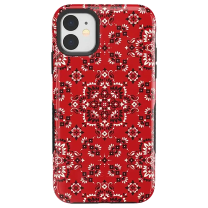 I'm with the Band | Red Bandana Print Case