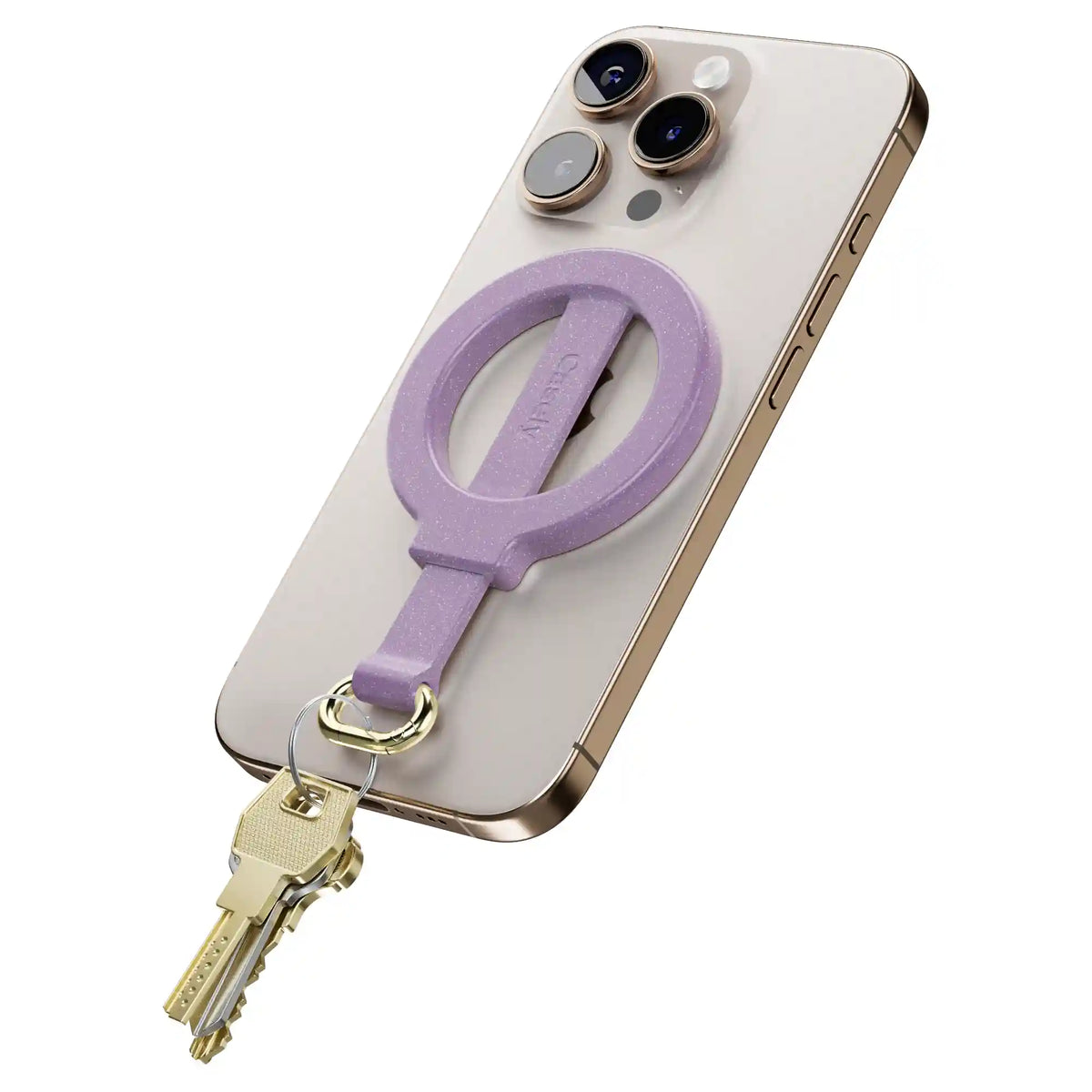 Lavender Waves | Purple Shimmer MagRing+ with Keychain