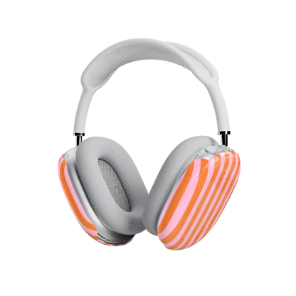 Perfect Stripes | Orange & Pink Stripes AirPods Max Case
