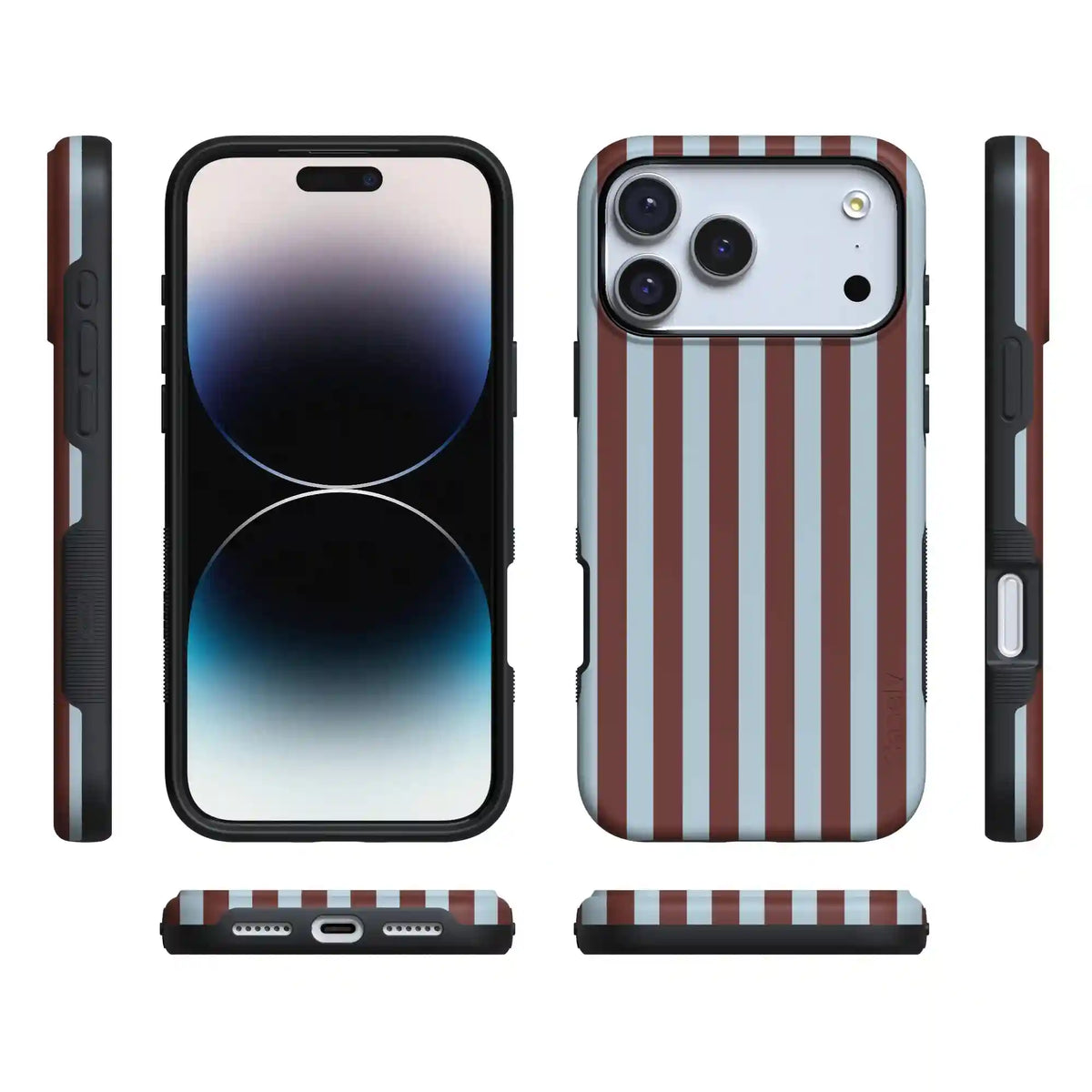 Sunday in Brooklyn | Blue Stripes Case