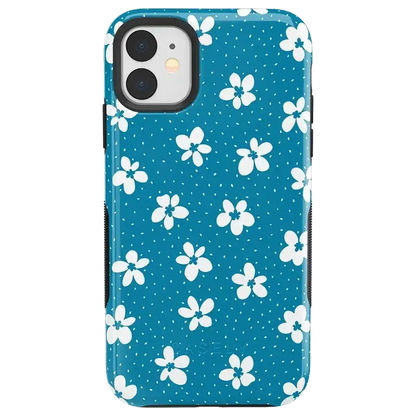 Flower My World | Ocean Blue Floral Case