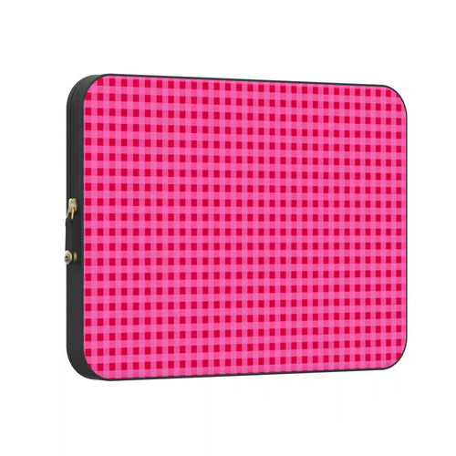 Sweet Jam | Hot Pink Gingham Laptop Case