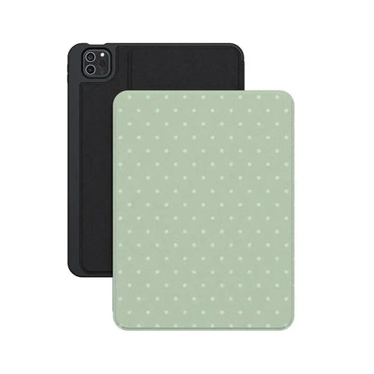 On the Dot | Green Polka Dot iPad Case