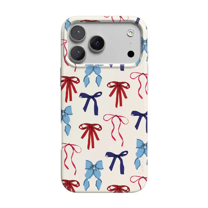 American Girlie | Red White & Blue Bows Case