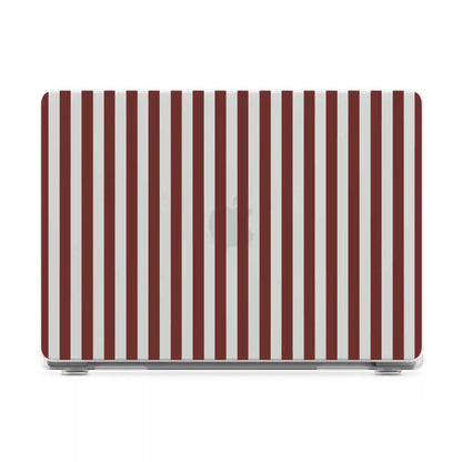 Sunday in Brooklyn | Burgundy Stripes Laptop Shell