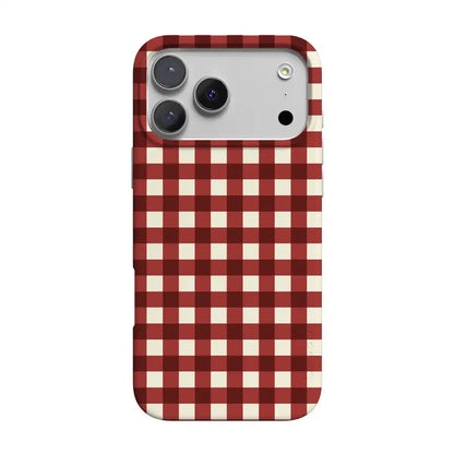 Checked Twice | Red Plaid Case