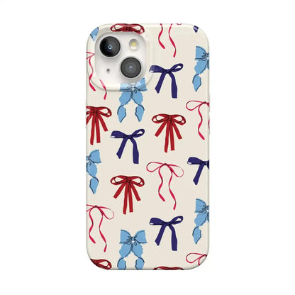 American Girlie | Red White & Blue Bows Case