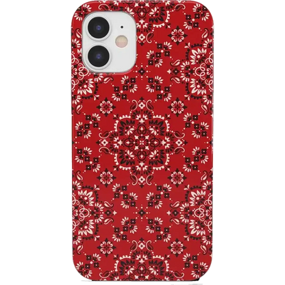I'm with the Band | Red Bandana Print Case