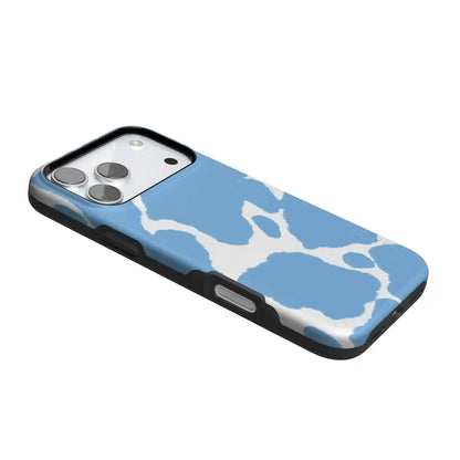 Current MOOd | Light Blue Cow Print Case