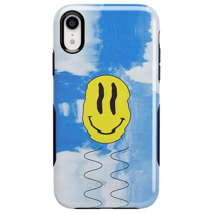 On Cloud Nine | Glitch Smiley Face Case