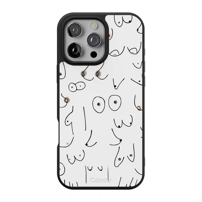 I'm With Her | Black & White Boobs Case