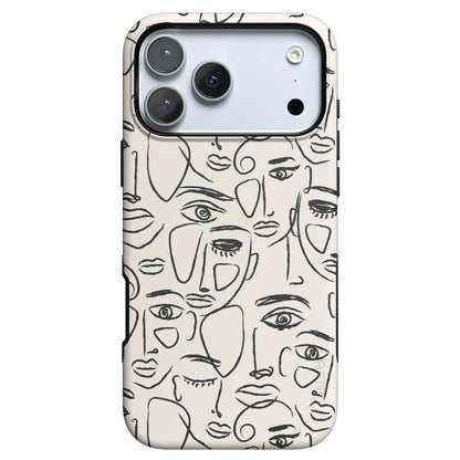 We're All Human | Minimal Face Art Case
