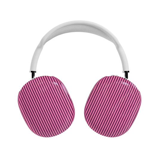 Stripes and the City | Pink & Purple Pinstripe AirPods Max Case