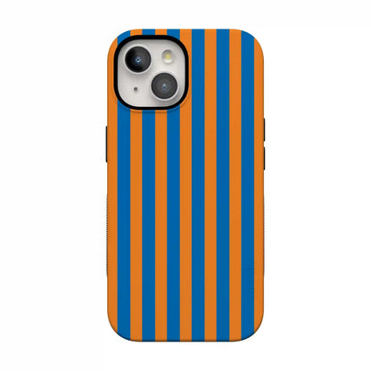 Go New York | Blue & Orange Stripes Case
