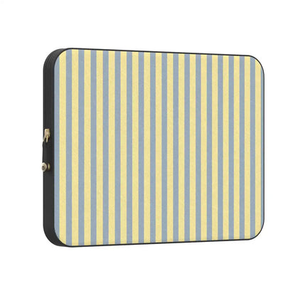 Coastline Stripes | Blue & Yellow Laptop Case