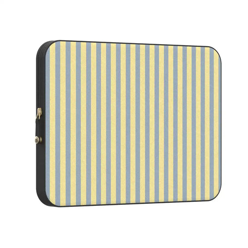 Coastline Stripes | Blue & Yellow Laptop Case