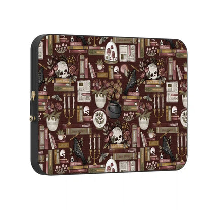 Gothic Noir | Spooky Bookshelf Laptop Case