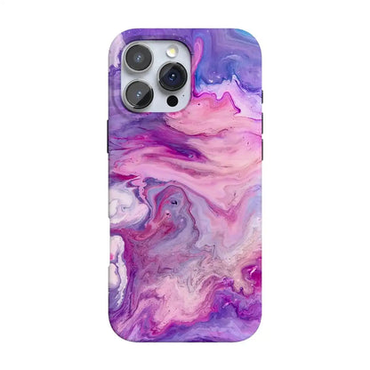 Tie Dying Over You | Purple Marble iPhone Case