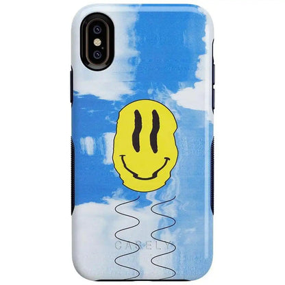 On Cloud Nine | Glitch Smiley Face Case