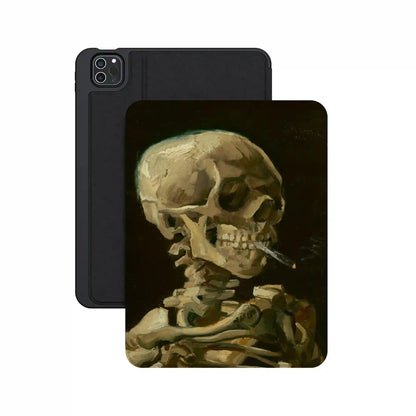 Van Gogh | Head of a Skeleton with a Burning Cigarette iPad Case