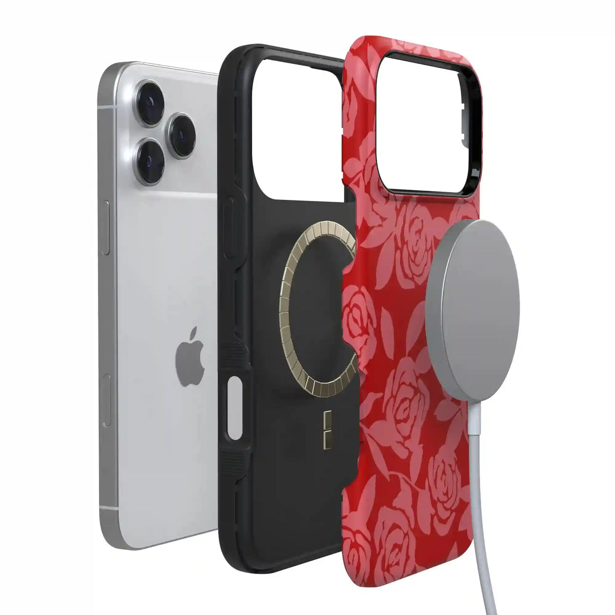 Final Rose | Red & Pink Floral Case