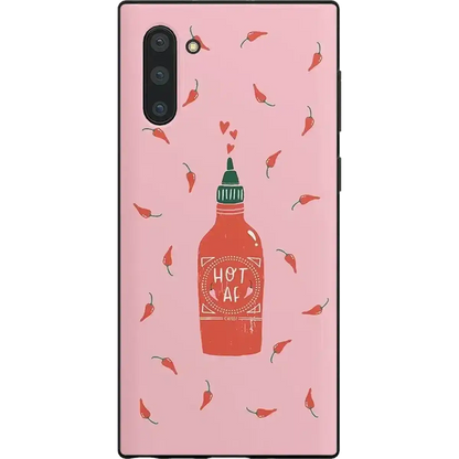 Spicy AF | Pink Chili Hot Sauce Samsung Case