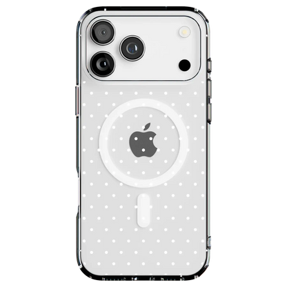 On the Dot | White Polka Dot Case