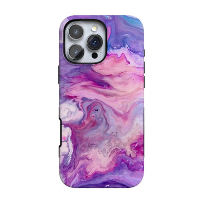 Tie Dying Over You | Purple Marble iPhone Case