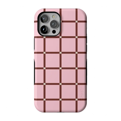 Uptown Gridlock | Pink Checkerboard Case
