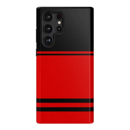 Storm Warning | Black & Red Stripes Case