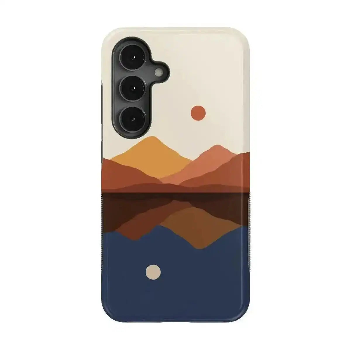 Opposites Attract | Day & Night Colorblock Mountains Samsung Case