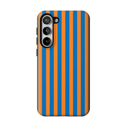 Go New York | Blue & Orange Stripes Case