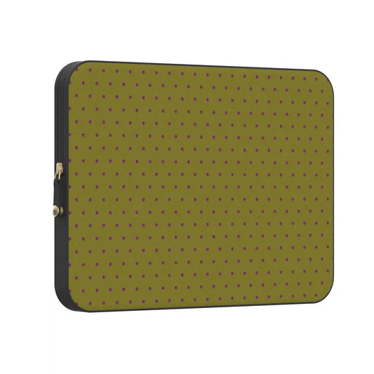On the Dot | Moss & Plum Dots Laptop Case