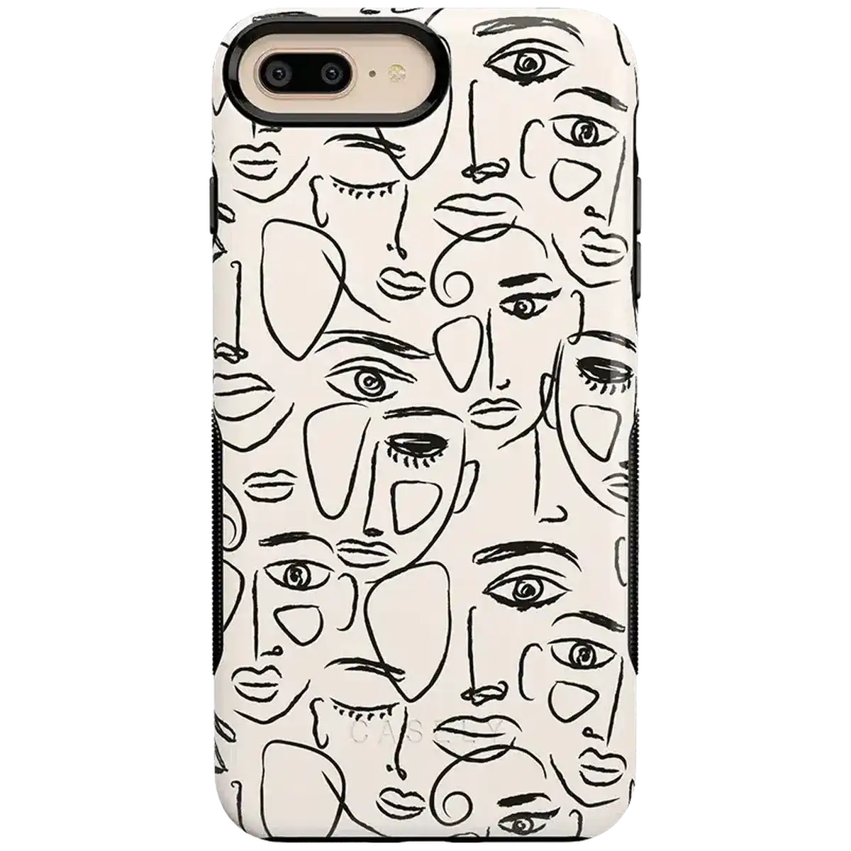 We're All Human | Minimal Face Art Case