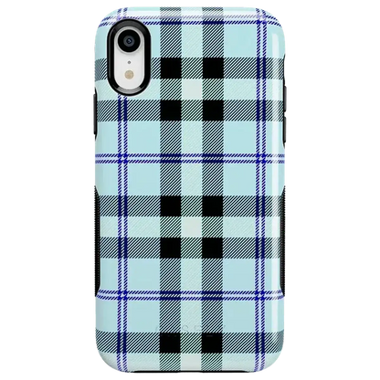 As if! | Light Blue Plaid Case