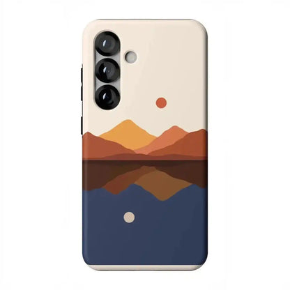 Opposites Attract | Day & Night Colorblock Mountains Samsung Case