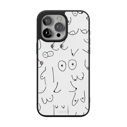 I'm With Her | Black & White Boobs Case