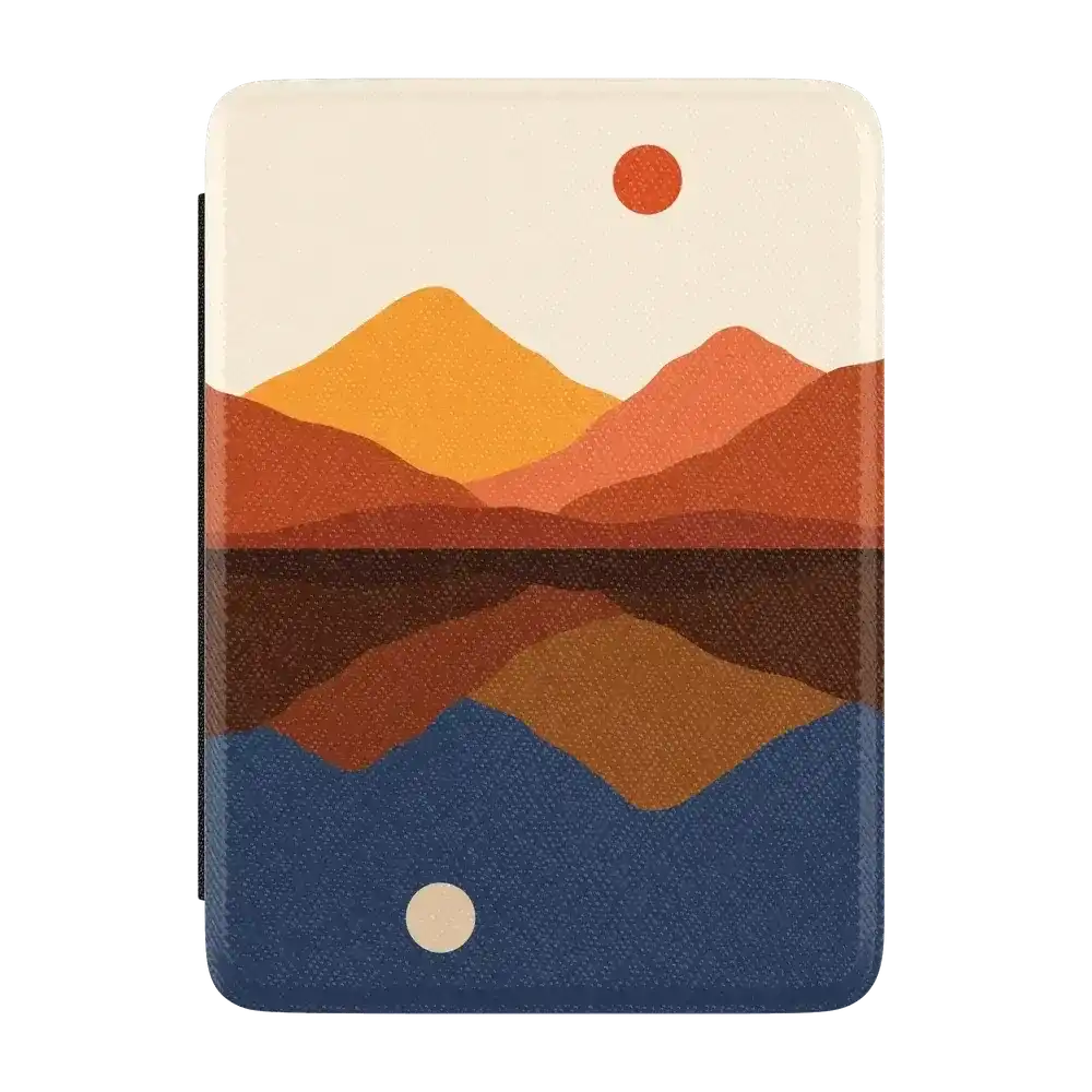 Opposites Attract | Day & Night Colorblock Mountains Kindle Case