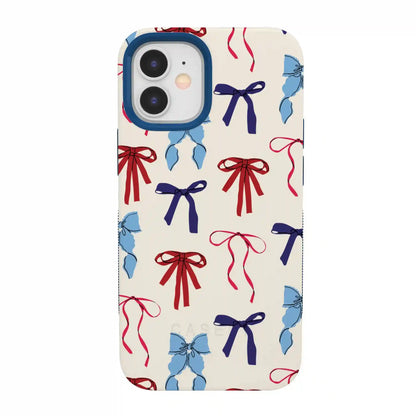 American Girlie | Red White & Blue Bows Case